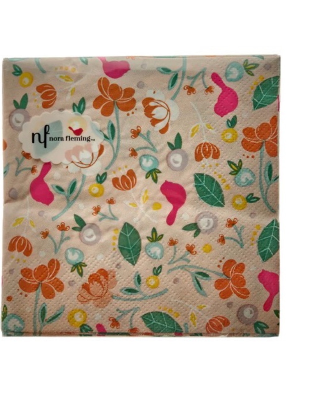 NEW Nora Fleming Cocktail Napkins SET of 5 RETIRED HTF - Picture 5 of 7
